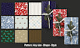design custom seamless pattern for fabric textile and print on demand