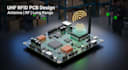design uhf rfid pcb with antenna for tracking and inventory systems