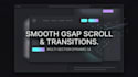 a high end interactive website with gsap and threejs