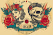 design custom butterfly tattoo illustration