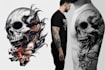 draw custom music tattoo illustration