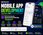 do mobile app development for android and ios using flutter and react native