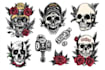 draw custom compass tattoo illustration