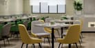 create restaurant interior, scenes 3d model, cozy dining space, neutral color