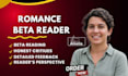 beta read romance, fiction novel alpha reader, young adult, romance beta reader