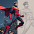 superhero character for comics