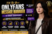 be your onlyfans message manager and chat support