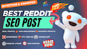 promote website ai, ecommerce app, game business, iptv with best reddit seo post