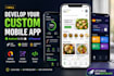 develop a restaurant food delivery app with online ordering system and delivery