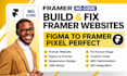 framer website, fix framer website, figma to framer website design no code