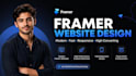 build framer website design, develop framer landing page and fix framer website
