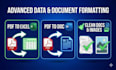 clean excel data and convert PDF to spreadsheet accurately