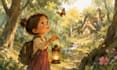 illustrate childrens books with magical storybook art