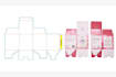 design custom box packaging dieline cut lines label product packaging design