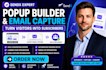 setup sendx popup form email capture form landing page form automation trigger