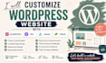 design or customize wordpress website using elementor, divi, avada, thriv