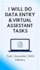 data entry, canva design, and virtual assistant services