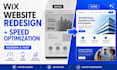 redesign wix website for speed, SEO and more sales