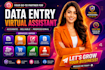 data entry virtual assistant personal virtual assistant social media research VA