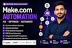 fix make com, made com, setup make com automation, make automation, make expert