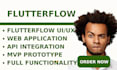 flutterflow mobile app, flutterflow mvp, saas, with flutterflow API integration