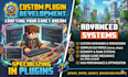 develop custom minecraft plugins, mods and server systems