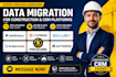 migrate data from jobnimbus, jobtread,  bitrix24, buildertrend procore autdesk