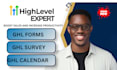 setup gohighlevel automation ghl form survey go high level calendar workflow