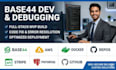 configure integrations and debug base44 apps