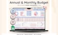 monthly budget tracker google sheets expense savings goals planner debt payoff