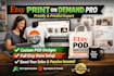 create etsy print on demand store with printify and printful