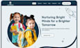 design kindergarten website, academy website, preschool and daycare website