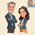 create simple cartoon portrait