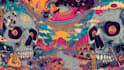 draw stoner rock, heavy metal, psychedelic art