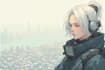 design a futuristic cyberpunk character illustration