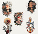 create custom traditional tattoo art logo