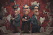 create a political or satirical cartoon