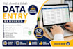 accurate typing work, copy paste tasks, handwritten notes to