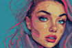 do digital handrawn wpap pop art