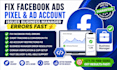 fix facebook ads pixel ad account issues business manager errors fast