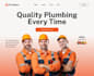 design conversion handyman website, roofing construction, plumbing website