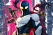 design armored superhero character illustration
