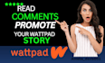 read, interact and promote your wattpad stories