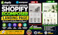 optimize shopify ecomposer landing page design redesign
