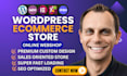 build ecommerce website online store, webshop using wordpress woocommerce
