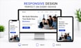 create a responsive website using HTML CSS and javascript