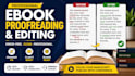do developmental editing, ebook proofreading, editing or manuscript formatting