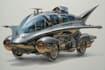 make a sci fi spaceship art and design