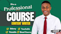 create online course content for udemy, thinkific teachable, skool