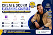 create scorm elearning courses in articulate storyline, rise 360 ispring for lms